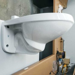 Elongated Wall Hung Toilet Bowl - Back Spud